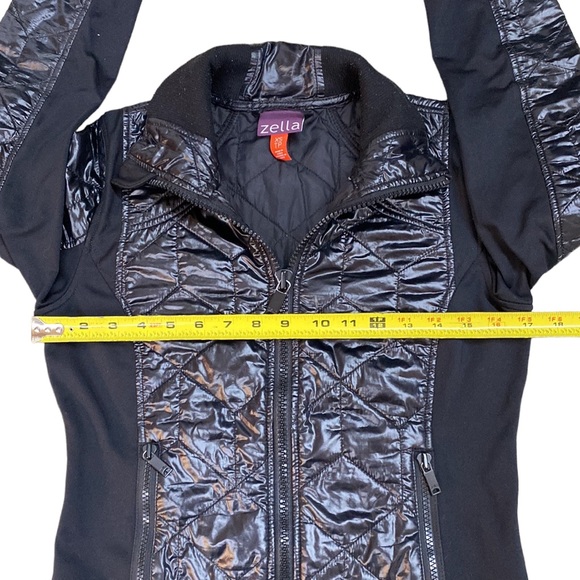 Zella Lightweight Mixed Media Jacket with Thumbholes, Zippered povkets, … - Picture 7 of 12